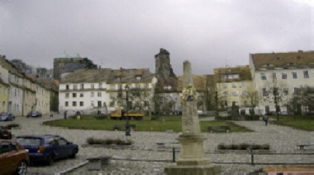 Postmeilensäule auf dem Marktplatz